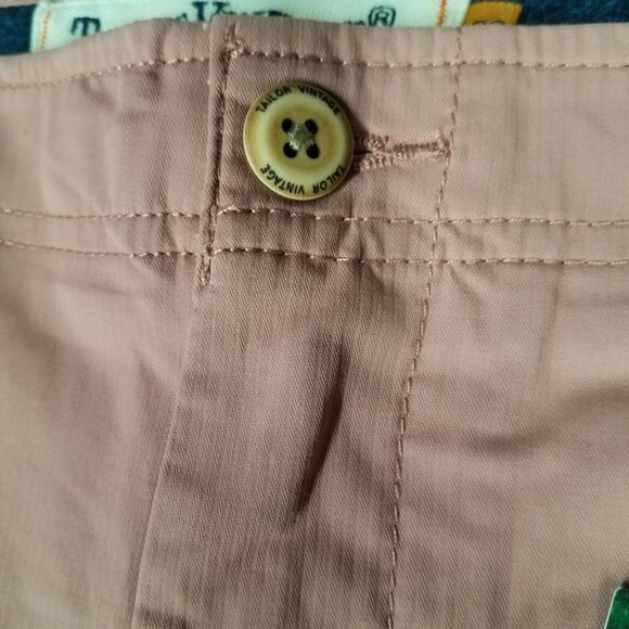 NEW Tailor Vintage Shorts Adult 38 Pink Chino Luxe Performance Stretch Airotec - Picture 4 of 15